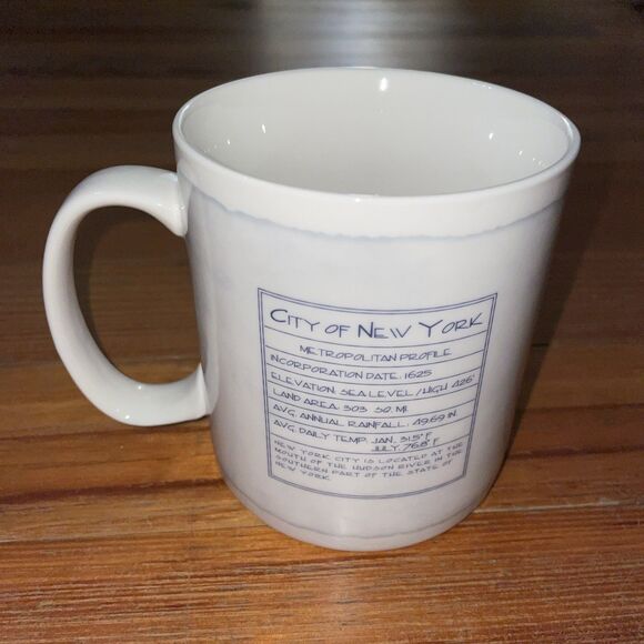 Starbucks Architecture Series New York City Coffee Mug 18 oz 2007 White Ceramic - Picture 3 of 10